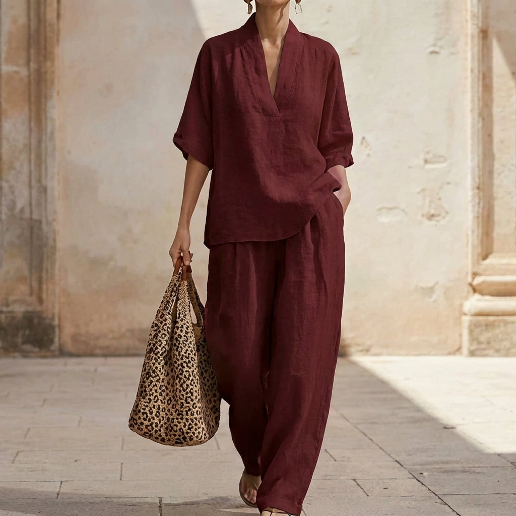 Dolores | Conjunto de Dos Piezas para Mujer en color Azul claro