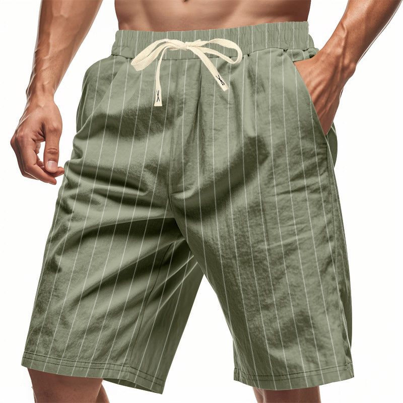Fidel | Pantalones cortos informales de rayas para hombre