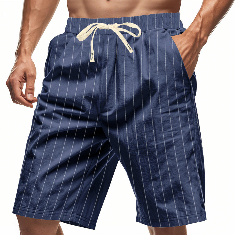 Fidel | Pantalones cortos informales de rayas para hombre