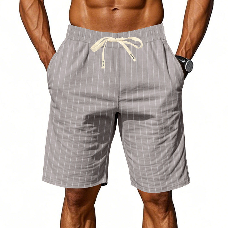 Fidel | Pantalones cortos informales de rayas para hombre
