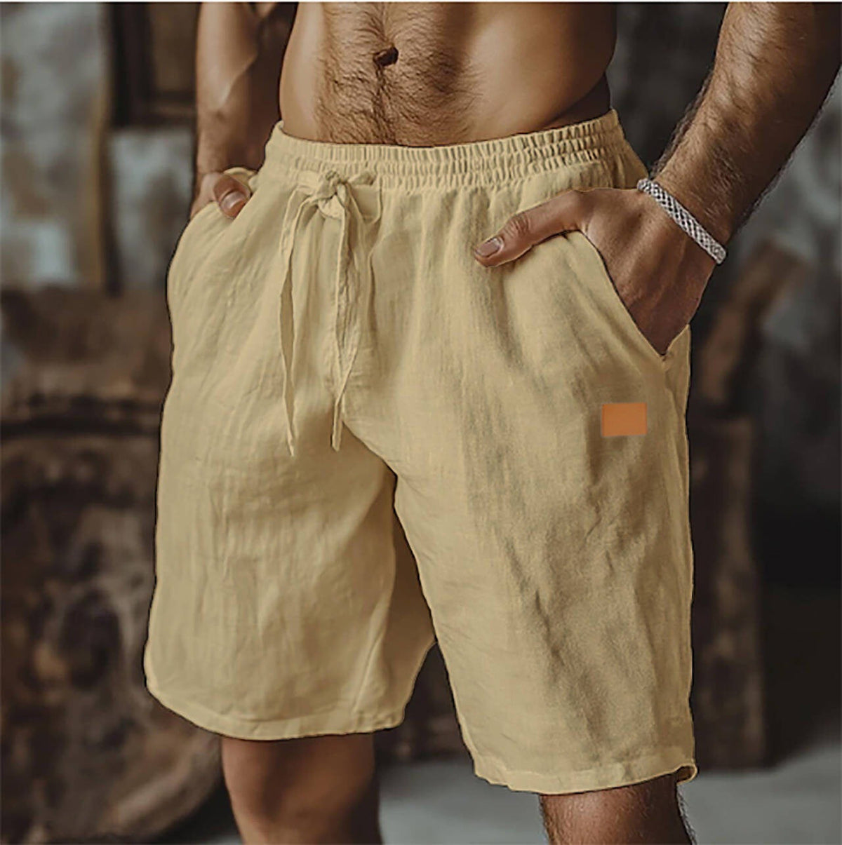 Felipe | Pantalones cortos informales de lino para hombre