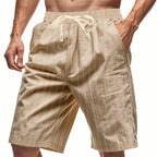 Fidel | Pantalones cortos informales de rayas para hombre