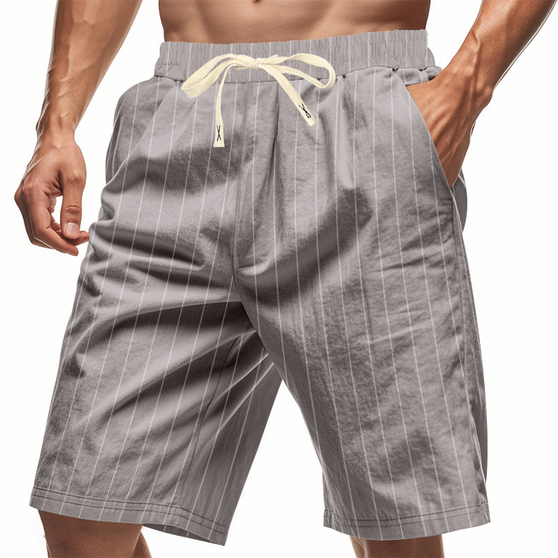 Fidel | Pantalones cortos informales de rayas para hombre