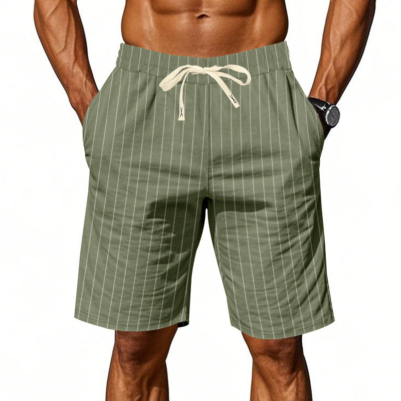 Fidel | Pantalones cortos informales de rayas para hombre