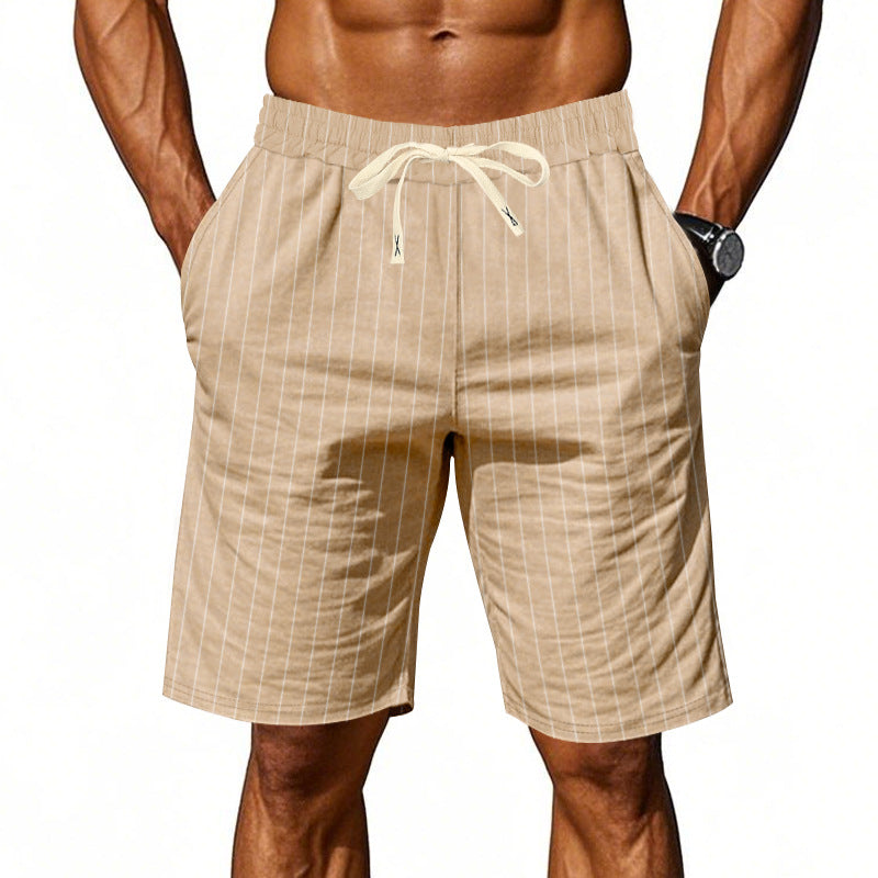 Fidel | Pantalones cortos informales de rayas para hombre