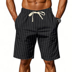 Fidel | Pantalones cortos informales de rayas para hombre