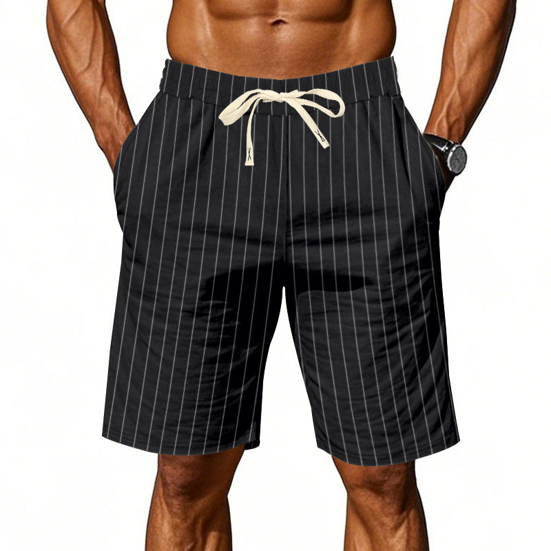 Fidel | Pantalones cortos informales de rayas para hombre