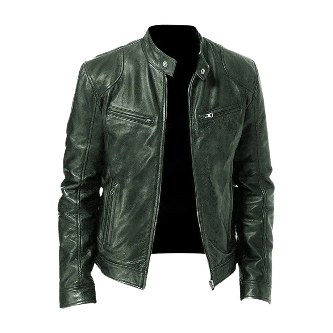 Cayetano | Chaqueta de cuero informal