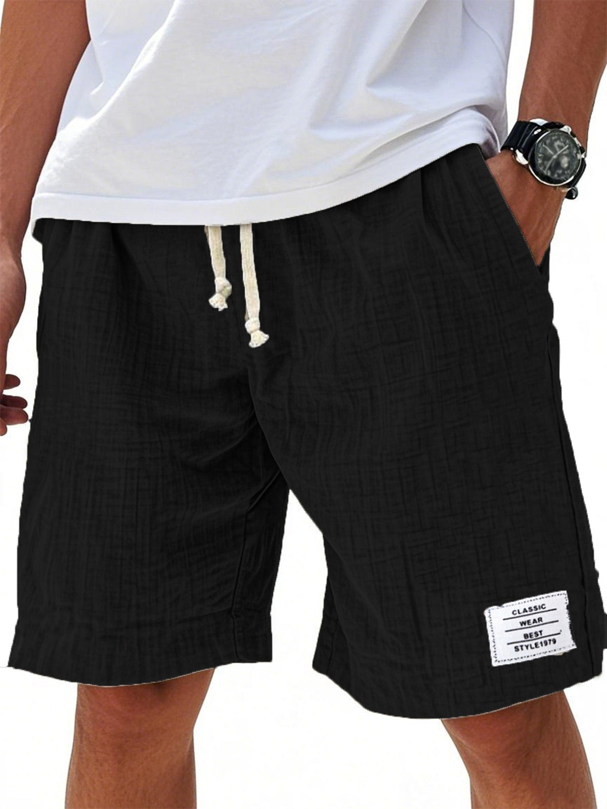 Fermín | Pantalones cortos ligeros e informales de corte holgado para hombre