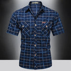 Bernardo | Camisa elegante de cuadros de manga corta