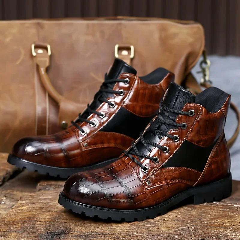 Bonifacio | Botas de piel de cocodrilo