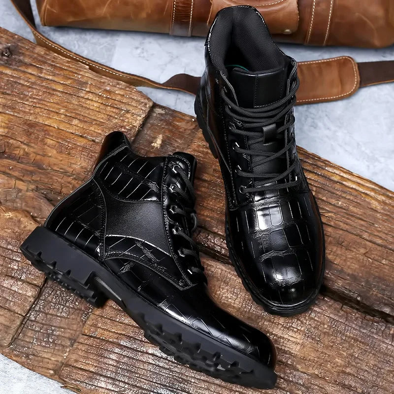 Bonifacio | Botas de piel de cocodrilo
