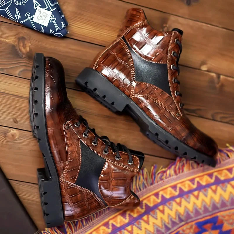 Bonifacio | Botas de piel de cocodrilo