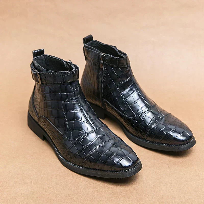 Abilio | Botines con hebilla de piel sintética