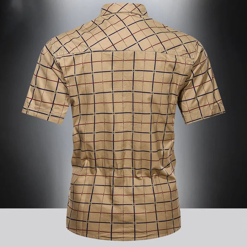Bernardo | Camisa elegante de cuadros de manga corta