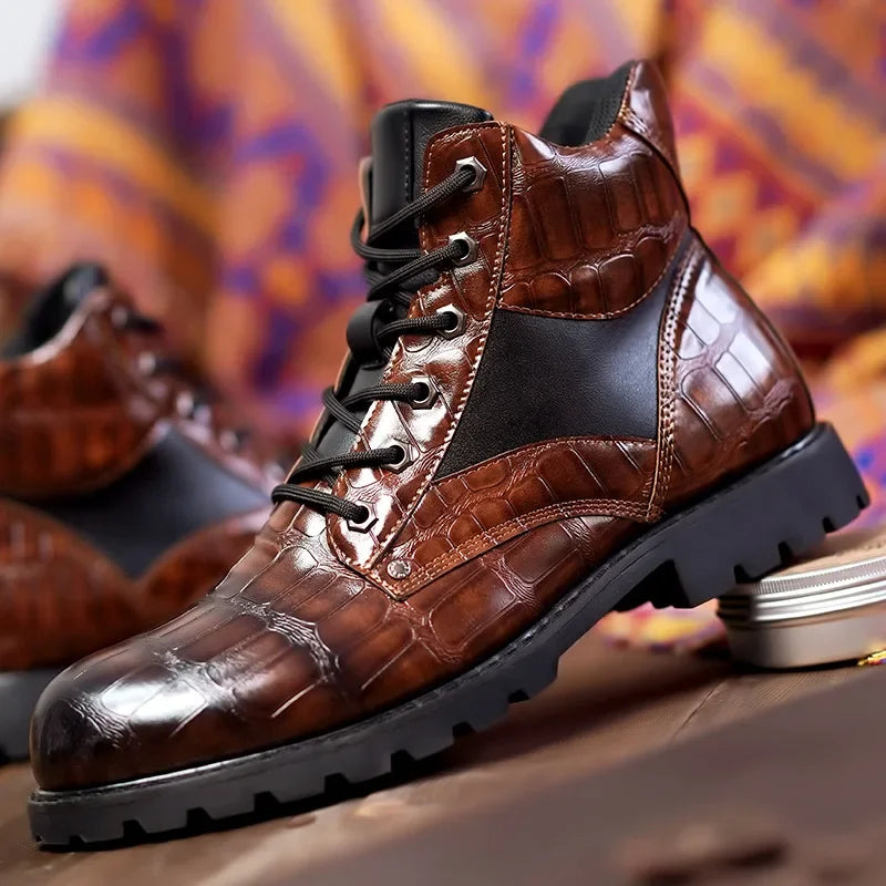 Bonifacio | Botas de piel de cocodrilo