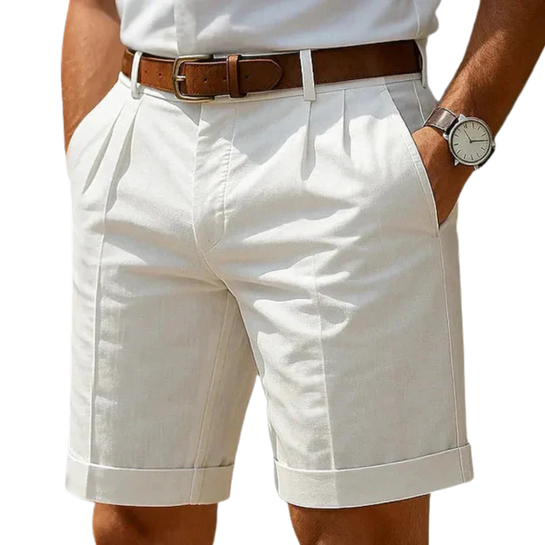 Enrique | Pantalones chinos cortos de verano con pinzas
