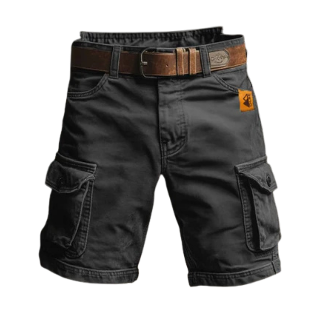 Eusebio | Pantalones cargo cortos retro con múltiples bolsillos