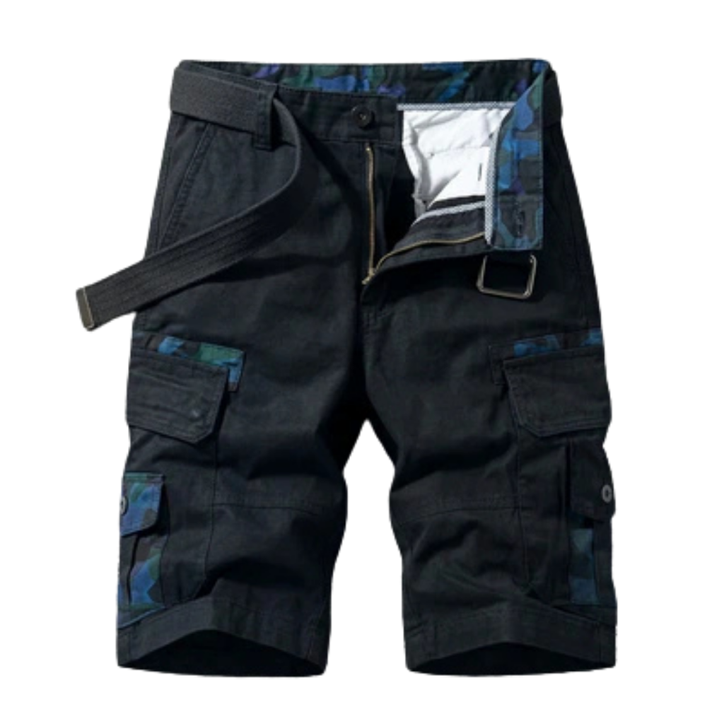 Fausto | Pantalones cargo cortos con cinturón