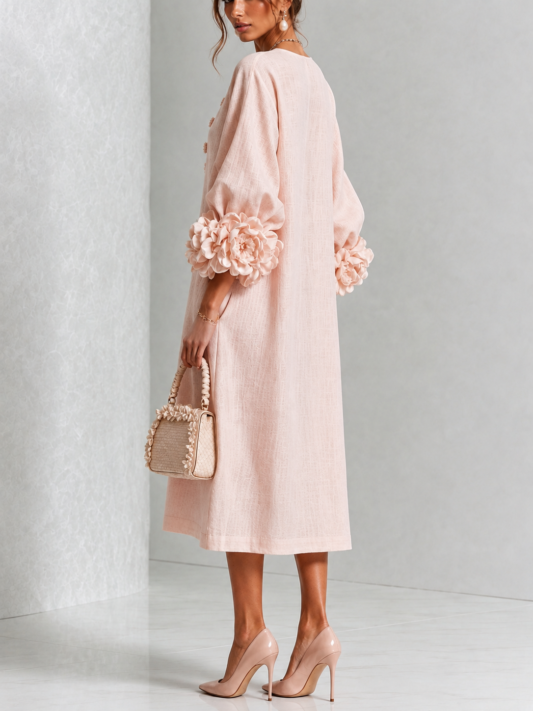 Valeria | Vestido midi floral con botones