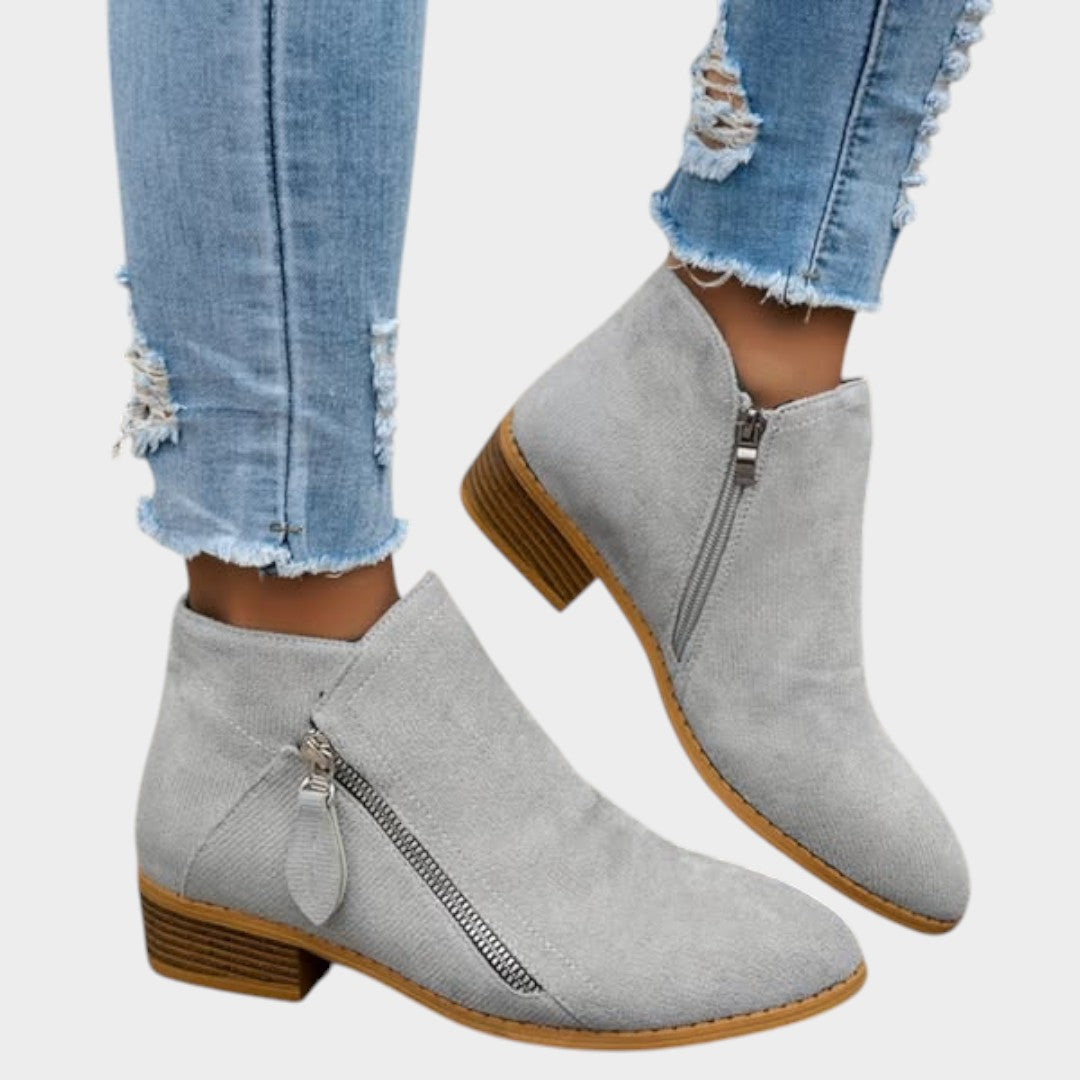 Fiora | Botas vintage de estilo clásico en color Azul