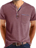 Lucas | Camiseta elegante con cuello redondo y bolsillo