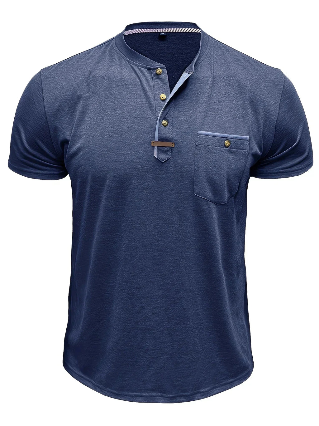 Lucas | Camiseta elegante con cuello redondo y bolsillo