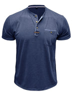 Lucas | Camiseta elegante con cuello redondo y bolsillo