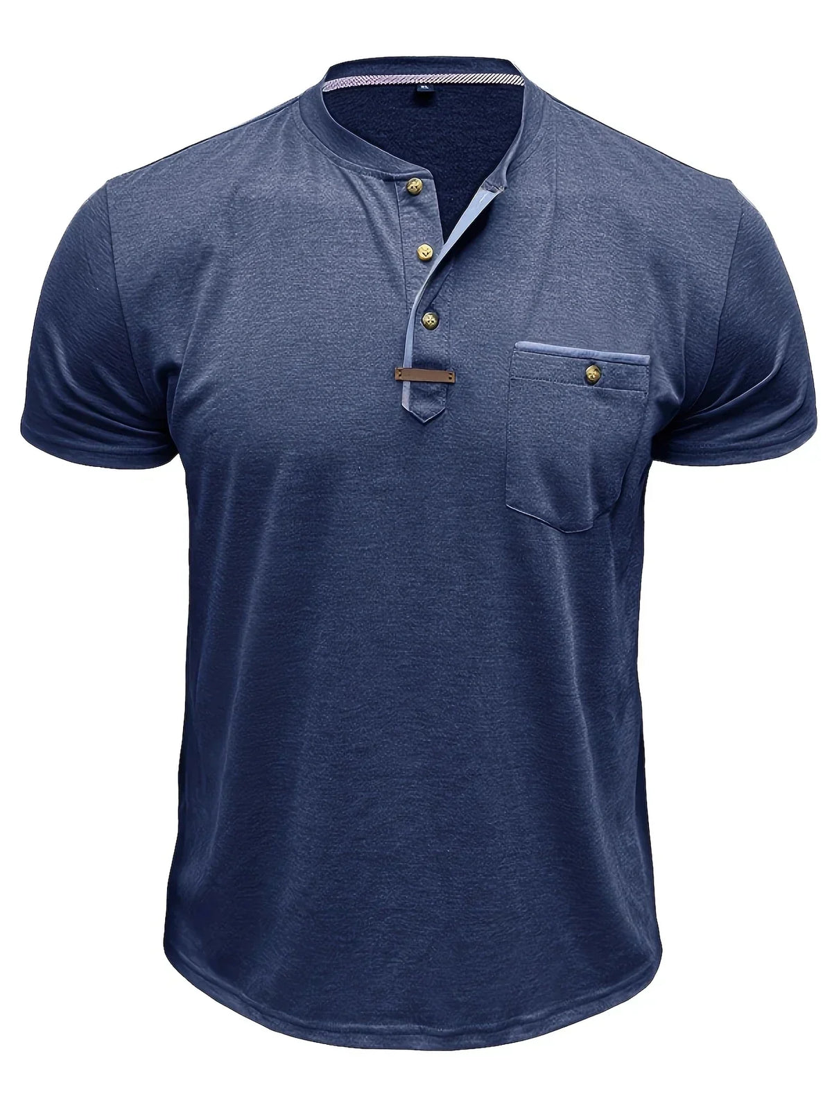 Lucas | Camiseta elegante con cuello redondo y bolsillo