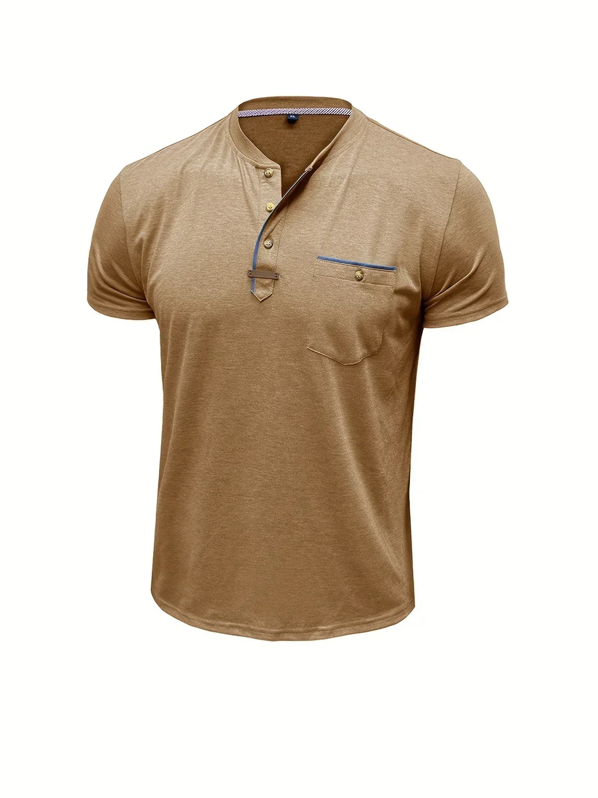 Lucas | Camiseta elegante con cuello redondo y bolsillo