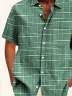 Camilo | Camisa elegante de rayas y cuadros