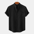 Leoncio | Camisa lisa de algodón con botones