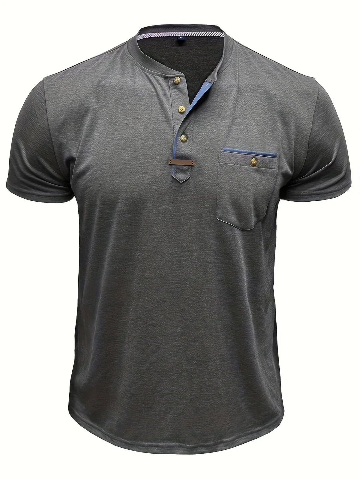 Lucas | Camiseta elegante con cuello redondo y bolsillo