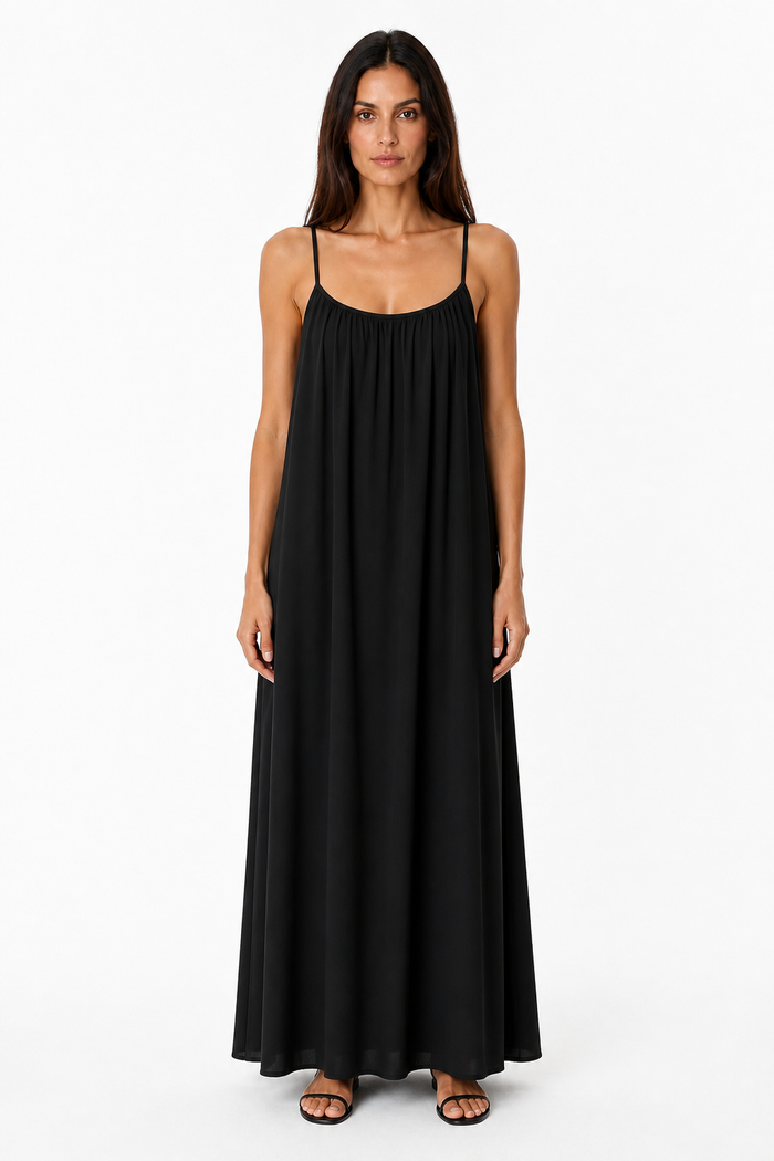 Vestido Silvia— ligero, favorecedor y de espalda ajustable