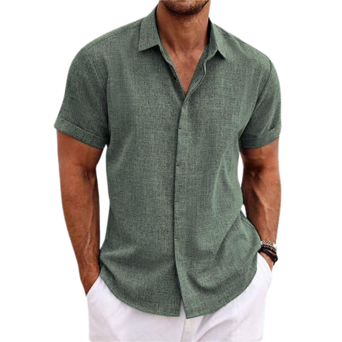 Adrián | Camisa clásica de lino