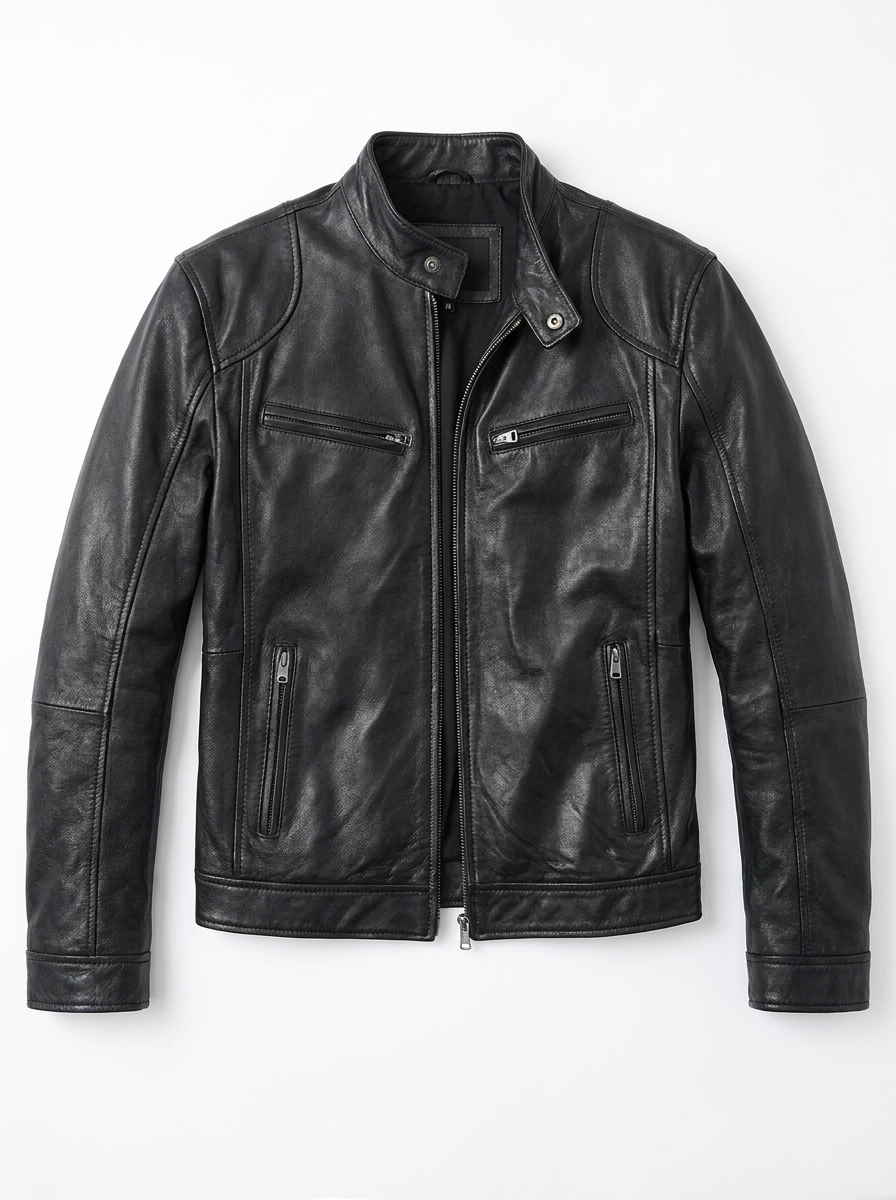 Cayetano | Chaqueta de cuero informal