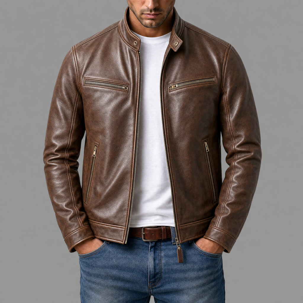 Cristóbal | Chaqueta vintage de piel