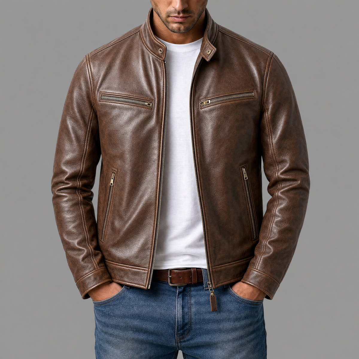 Cristóbal | Chaqueta vintage de piel