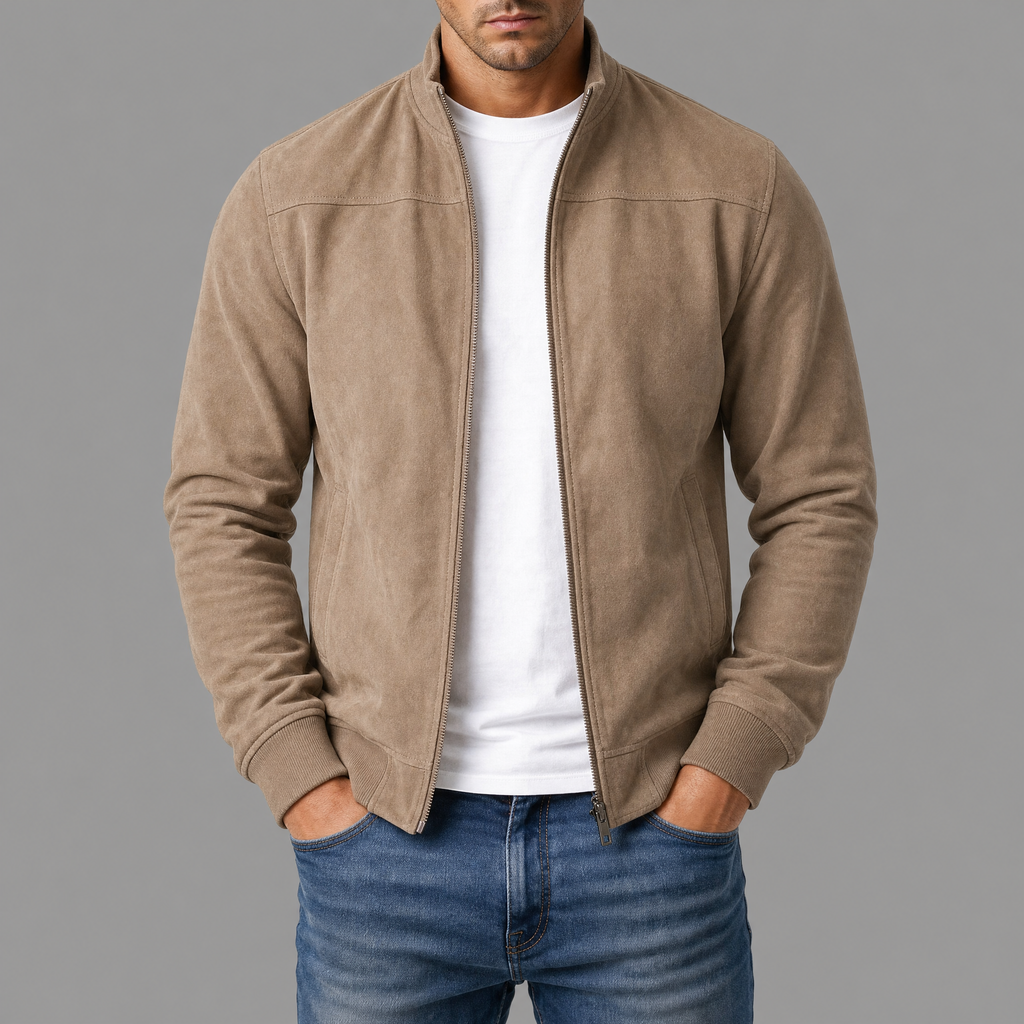 Clemente | Chaqueta de ante hecha a mano