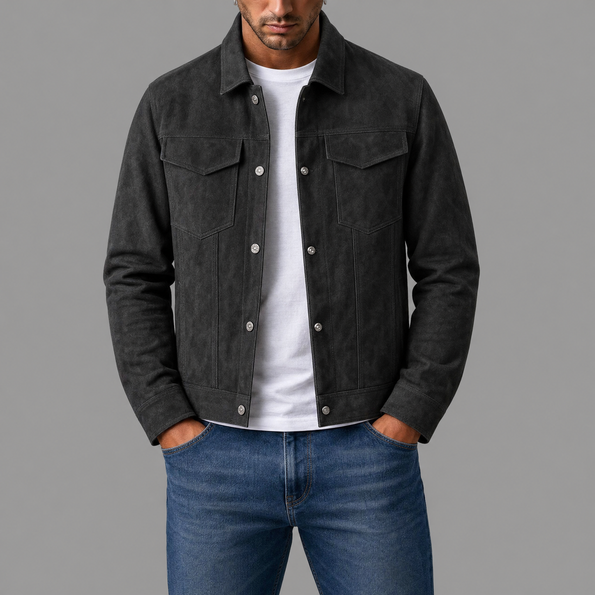 Diego | Chaqueta elegante efecto piel