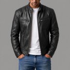Cayetano | Chaqueta de cuero informal