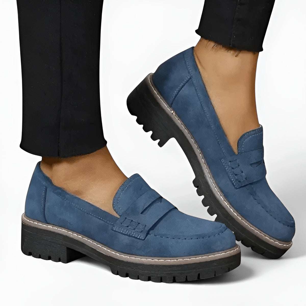 Fleure – Mocasines ortopédicos elegantes en color Marrón Moka