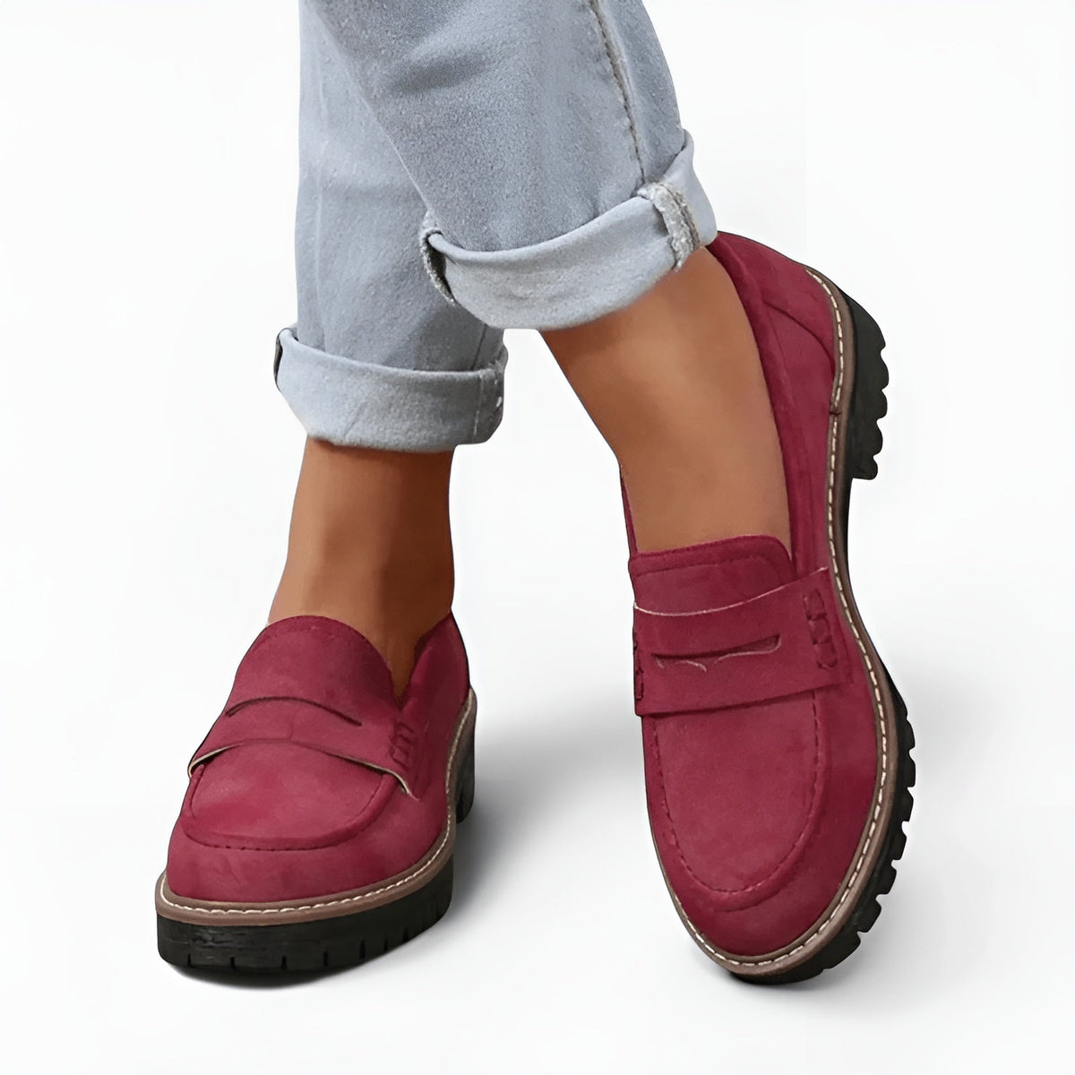 Fleure – Mocasines ortopédicos elegantes en color Marrón Moka