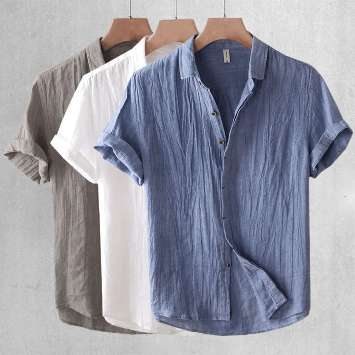 Leopoldo | Camisa elegante de manga corta con botones