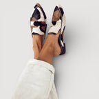 María | Mocasines con estampado vaca