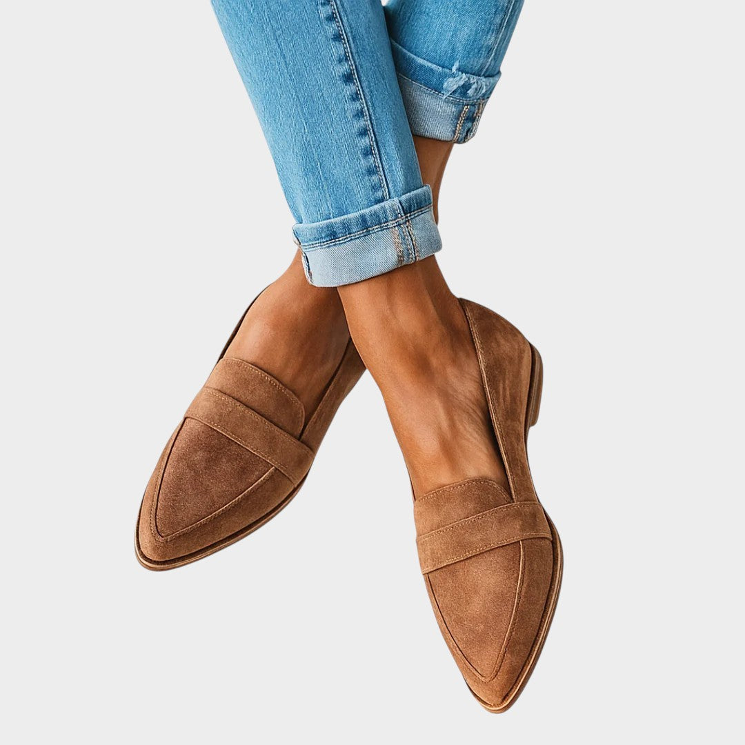 Rosa | Mocasines ortopédicos de cuero | Edición prémium en color Negro
