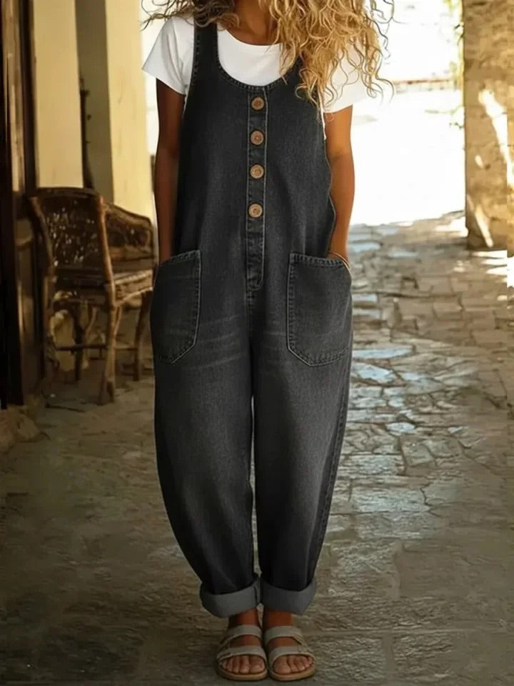 Ruth | Vaqueros vintage de algodón en color Azul