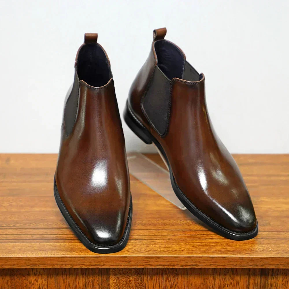 Atanasio | Botas Chelsea elegantes de piel