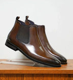 Atanasio | Botas Chelsea elegantes de piel
