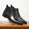 Atanasio | Botas Chelsea elegantes de piel